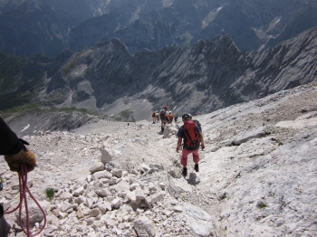 Klettersteigführung auf die Alpspitze (2628m)