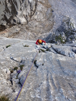 Alpine climbing course in the Oberreintal