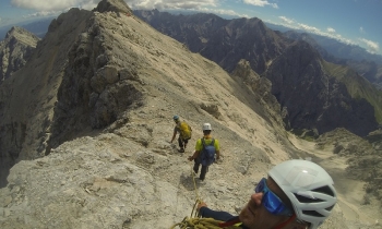 Guided climbing tour over Jubiläumsgrat ridge as a day trip
