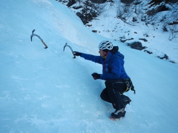 ice climbing course for beginners