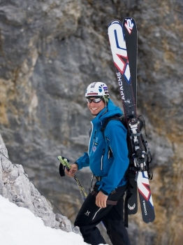 Freeride Abfahrt "Neue Welt" von der Zugspitze