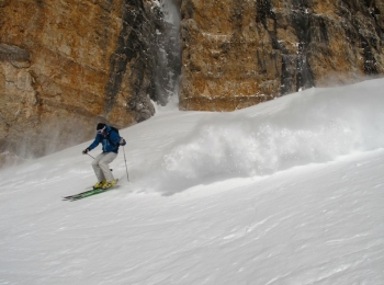 Freeride Abfahrt "Neue Welt" von der Zugspitze