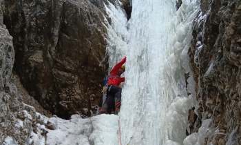 Privatführung: Eisklettern an der...