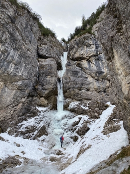 Privatführung: Eisklettern an der...