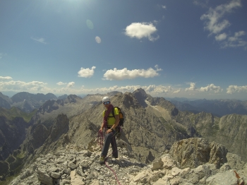 Guided climbing tour over the Blassengrat ridge