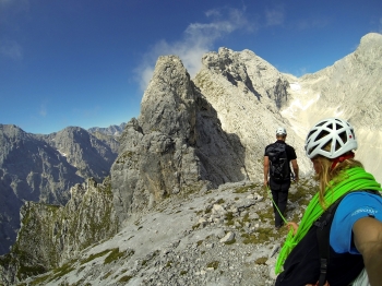 Guided climbing tour over the Blassengrat ridge