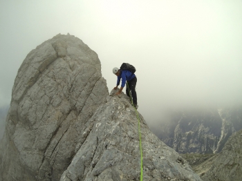 Guided climbing tour over the Blassengrat ridge