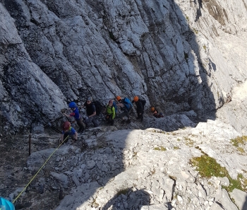 Spannende Familien-Klettersteigtour über die Schöngänge auf den Bernadeinkopf