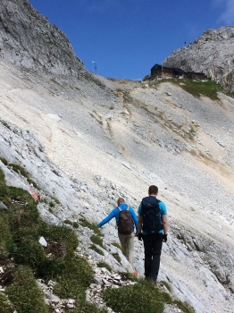 Bergwandertour auf die Partenkirchener Dreitorspitze