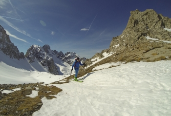 Ski touring classic around the Grünstein in Tyrol