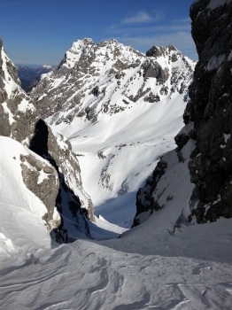 Ski touring classic around the Grünstein in Tyrol