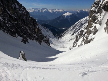 Ski touring classic around the Grünstein in Tyrol
