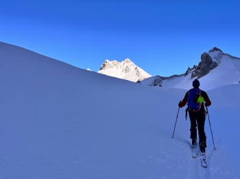Ski touring classic around the Grünstein in Tyrol