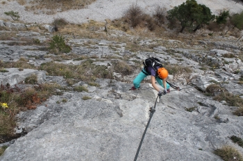 Beginners climbing and via ferrata near Nassereith