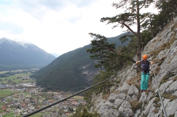 Beginners climbing and via ferrata near Nassereith
