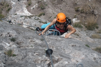 Geierwand-Klettersteig bei Haiming in Tirol