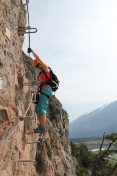 Geierwand-Klettersteig bei Haiming in Tirol