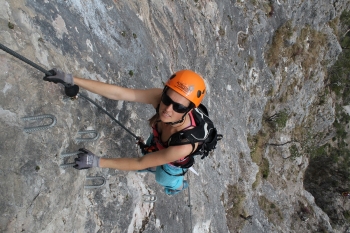 Geierwand-Klettersteig bei Haiming in Tirol