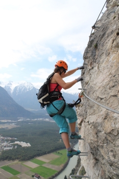 Geierwand-Klettersteig bei Haiming in Tirol