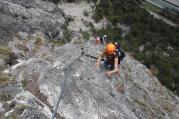 Geierwand-Klettersteig bei Haiming in Tirol