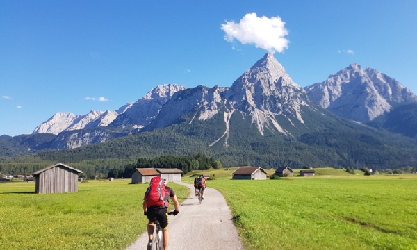 Guided mountain bike tour - extended tour of the Wetterstein by mountain bike (5 days)