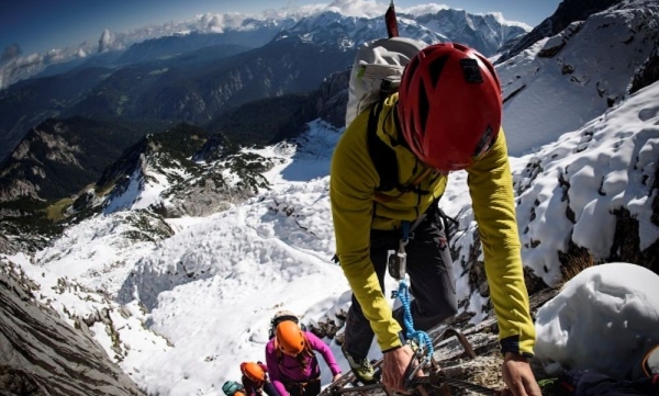 Frühjahrs-Klettersteigführung auf die Alpspitze bei winterlichen Verhältnissen am 13.06.2026