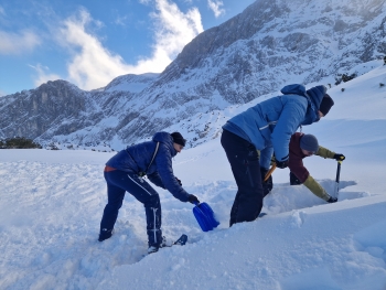Schneeschuhwanderung zum Seebensee in Ehrwald